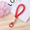 Cor de correspondência de telefone móvel cordão chaveiro simples curto caso de telefone móvel universal cordão criativo carro chaveiro ornamentos