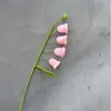 Muguete Producto Terminado Hecho a Mano Hilo Rama de Muguete de Cuatro Cabezas Decoración de Arreglo Floral para Hogar Restaurante Flor Artificial