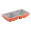 Plato con sabor a melamina, olla caliente comercial, plato para salsa de barbacoa, plato para condimentos, plato de dos compartimentos y tres compartimentos, plato de plástico para refrigerios.
