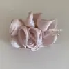 Pinza de Plátano de Gasa Perlada Plegada Color Caramelo de Verano para Mujer Accesorios Franceses para el Cabello Goma de Pelo Intestino Grueso Pinza de Garra para Recogido en la Parte Posterior de la Cabeza