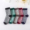22 calcetines de invierno calcetines de mujer terciopelo imitación visón acolchados cálidos calcetines de lana de conejo étnicos comercio exterior transfronterizo de Amazon