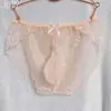Calzoncillos de Encaje para Hombre Sexy Talla Grande Malla Negro Rosa Sin Costuras Transparentes Bolsa Fina Ultradelgada