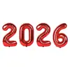 2026 Número 16 pulgadas 32 pulgadas 40 pulgadas Set de Globos con Números Decoración de Año Nuevo Año del Caballo Festival de Primavera Globos de Atmósfera de Mano