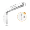 Soporte de Acero Inoxidable Engrosado en Forma de L Transfronterizo Soporte de Estante de Pared Marco de Soporte de Partición Tablero Colgante de Muro de Carga Estante de Almacenamiento