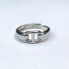 Anillo de apertura de acero de titanio antiguo de gran venta que no se desvanece, diseño de nicho para amantes del anillo de acero inoxidable, joyería al por mayor