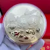 Moneda de Oro con Contenido de Oro Puro 999, Lámina de Oro de 50Mg, Regalo de la Tienda de Oro Paz y Alegría, Regalo del Día de la Madre