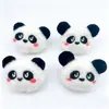 Acessórios de broche de panda de pelúcia, acessórios de roupa de urso de boneca, acessórios semiacabados para bolsas e sapatos, atacado de bonecas