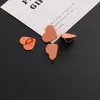 Adesivo Colorido Esmaltado Estilo Coreano para Celular em Formato de Coração DIY Artesanal Porta-Anel para Celular Copo d'Água Acessório Peças Pequenas