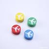 Piezas de Ludo de Madera Piezas de Juego de Mesa de Colores Juego Educativo para Niños Damas Piezas con Patrón DIY