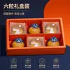 Nova Caixa de Presente de Alto Padrão Color Blocking Azul Profundo Laranja para Negócios Customização Coelho de Jade Fofo Céu Estrelado Caixa de Presente Feita Sob Medida Fábrica de Origem