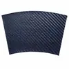 Mantel individual en forma de abanico de cuero PU con patrón de espiga, impermeable, a prueba de aceite, aislante térmico para mesas, para hoteles, restaurantes y uso doméstico, fácil de limpiar