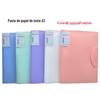 Aoyu A3 Saco de Armazenamento para Livro de Provas Clipes para Papel de Teste Inserção Multicamadas Álbum de Fotos com Clipe Bolsa Transparente para Arquivos Fecho Rápido Livro de Dados
