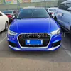 Adecuado para Audi A3 Modificado Rs3 Surround Modelos 17 18 19 20 A3 S3 Parachoques Delantero Rs3 Mejorado Surround Cara Delantera