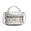 Bolsa Portátil Romboidal Simples Transfronteiriça Moda de Nicho Versátil Bolsa de Ombro Transversal Design 2025 Bolsa Quadrada Pequena