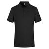 Camisa Polo de Color Sólido con Tejido Ice-Skin de Tacto Fresco, Cuello de Solapa, Manga Corta, Uniforme de Trabajo en Equipo de Verano con Estampado de Logo para Hombres y Mujeres