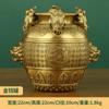 Cofrinho de cobre cofrinho sapo dourado quatro sapo jarra cornucópia jarra quadrada padrão de retorno artesanato de cobre atacado