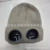 Gafas de sol piloto transfronterizas gorro de punto forrado de polar cálido a prueba de frío para invierno sombrero de lana para hombres y mujeres gafas de moda combinables gorro para el frío