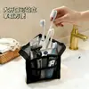 Bolsa de almacenamiento autoportante, bolsa de cosméticos multifuncional de pie, neceser portátil para viajes y viajes de negocios, gran capacidad