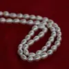 Accesorios para el Cabello con Cuentas DIY Hechos a Mano Zhejiang Cuentas Pequeñas de Arroz 4-8mm Productos Semi-Terminados Venta al por Mayor Collar Perla de Cultivo de Agua Dulce Joyería con Forma de Arroz