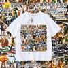 Roupas de Boneco de Palito de Madeira Tongtongge Camiseta Infantil Montanha e Mar Estrangeiro Abstrato Camisa Clássica de Manga Curta de Verão para Meninos Tendência Ins