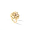 Micro-incrustado zircão rotativo de quatro folhas trevo anel abertura ajustável moda temperamento moda luz anel de luxo acessórios femininos