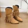 Botas retro de tacón grueso, estilo páramo, efecto adelgazante, hermosas botas western, botas de cowboy, moda para mujer, punta fina, elegantes