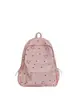 Mochila estudantil estampada estilo floresta, fresca e em cores de doce, leve, simples, de grande capacidade, mochila universitária jovial