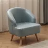 Sofá individual em estilo nórdico, cadeira de lazer para varanda, estofado em tecido para quarto, sala de estar, salão de beleza, sofá pequeno, modelo popular online