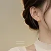 Pendientes de aguja de plata s999 con forma de estrella de mar de verano para mujer, microincrustados con circonita, de lujo ligero, tacto de alta gama, estilo nicho, pendientes únicos y sencillos