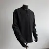 Camiseta Vintage Henley de Manga Larga para Hombre Otoño 2026, Camisa Básica Versátil de Corte Holgado Talla Grande, Top Casual