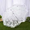 Sombrilla Negra de Encaje Hueco con Mango Largo, Sombrilla Estilo Princesa, Sombrilla de Alta Estética, Sombrilla Lolita, Sombrilla de Encaje para Fotografía de Bodas