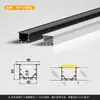 Perfil de Aluminio para Luz Lineal LED Luz Lineal Empotrada Canal de Luz de Aleación de Aluminio Tira de Luz Dura Canal de Aluminio Fuente de Luz Lateral