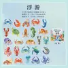 Bolsa de adesivos PET de pássaros italianos série mundo colorido tema natural material para decoração de diário adesivos 50