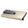 Venta al por mayor de fábrica antirrobo cepillado RFID tarjetero de aluminio tarjetero para tarjetas de crédito tarjetero para tarjetas de visita tarjetero de gran capacidad tarjetero de aleación de aluminio