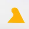 Herramienta Rascador Amarillo Pequeño para Aplicación de Película para Coche, Rascador Triangular, Rascador Pequeño de Plástico, Específicamente para Prevenir que los Bordes de las Calcomanías se Enrollen
