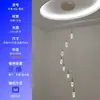[Personalizado] Lustre de Escada de Cristal, Novo Estilo de Luxo, Escada Giratória, Lustre Longo para Andar Duplex, Novo Estilo Chinês