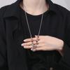 Collar de ágata roja con mantra de seis palabras, esmalte cloisonné, color, moda nacional, Piscis, joyería nueva de estilo retro chino para mujer, que combina con todo