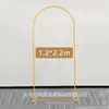 Arco Rectangular de Boda Amazon, Forma de Arco de Globos, Arco de Hierro, Diseño de Patio Exterior, Soporte para Boda en Césped