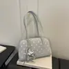 Bolsa de bowling única e fofa com bolinhas, nova tendência de verão 2026, grande capacidade, bolsa de ombro moderna e versátil