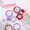 Pingente de chaveiro de sino pintado em formato de estrela, acessório de joia DIY, presente de feriado, chaveiro, pingente de bolsa, estilo coreano