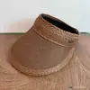 Chapéu de Palha com Top Aberto para Mulheres, Protetor Solar de Verão, Aba Larga, Chapéu de Proteção Solar, Faz o Rosto Parecer Menor, Chapéu para Cobrir o Rosto em Férias na Praia ao Ar Livre