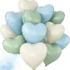 Globos de Papel de Aluminio en Forma de Corazón 12 Piezas Transfronterizos Globos para el Día de San Valentín Flotando en el Aire Globos de Helio Artículos de Decoración para Cumpleaños