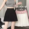 Falda plisada blanca, falda plisada corta para verano, uniforme escolar JK, de cintura alta, adelgazante, anti-exposición, corta para personas petite