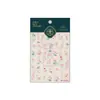 Tensor Nuevo Producto Nuevo Chinoiserie Flor de Loto Pegatina para Uñas M-1152 Vidrio Transparente Roto Fresca Flor de Alto Nivel Pegatina para Uñas
