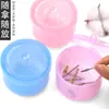 Taza Limpiadora de Brocas para Uñas, Filtro Separador de Doble Capa de Plástico, Contenedor para Limpieza y Desinfección de Brocas para Uñas, Accesorios para Uñas