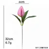 Tulipa artificial, flor artificial, flor única, arranjo de flores decorativo estilo pastoral, produto mais vendido da temu, flor combinada para drop-shipping, flor falsa