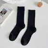 Calcetines de verano blancos finos para mujer estilo ballet hasta la pantorrilla, calcetines holgados de algodón puro transpirables con diseño de malla hueca, calcetines largos de color liso