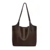 Bolso Versátil para Viajes Transfronterizos Nuevo Otoño/Invierno 2026 Bolso de Hombro Sencillo Bolso Tote de Gran Capacidad con Textura para Mujer