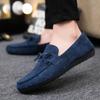 Zapatos de Lona Transpirables Wolf de Beijiang Zapatos Tipo Frijol Zapatos Casuales para Hombre Estilo Coreano Modernos Slip-on Zapatos Perezosos