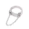 Anillo de estudiante con forma de sello de cintura y cadena enrollable con borlas estilo hip-hop para comercio exterior transfronterizo